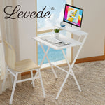 Levede Foldable Computer Desk Office Study Workstation With Monitor Shelf