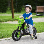 6v Kids Electric Motorbike Motorcycle Ride On For 3-6 Years | Green