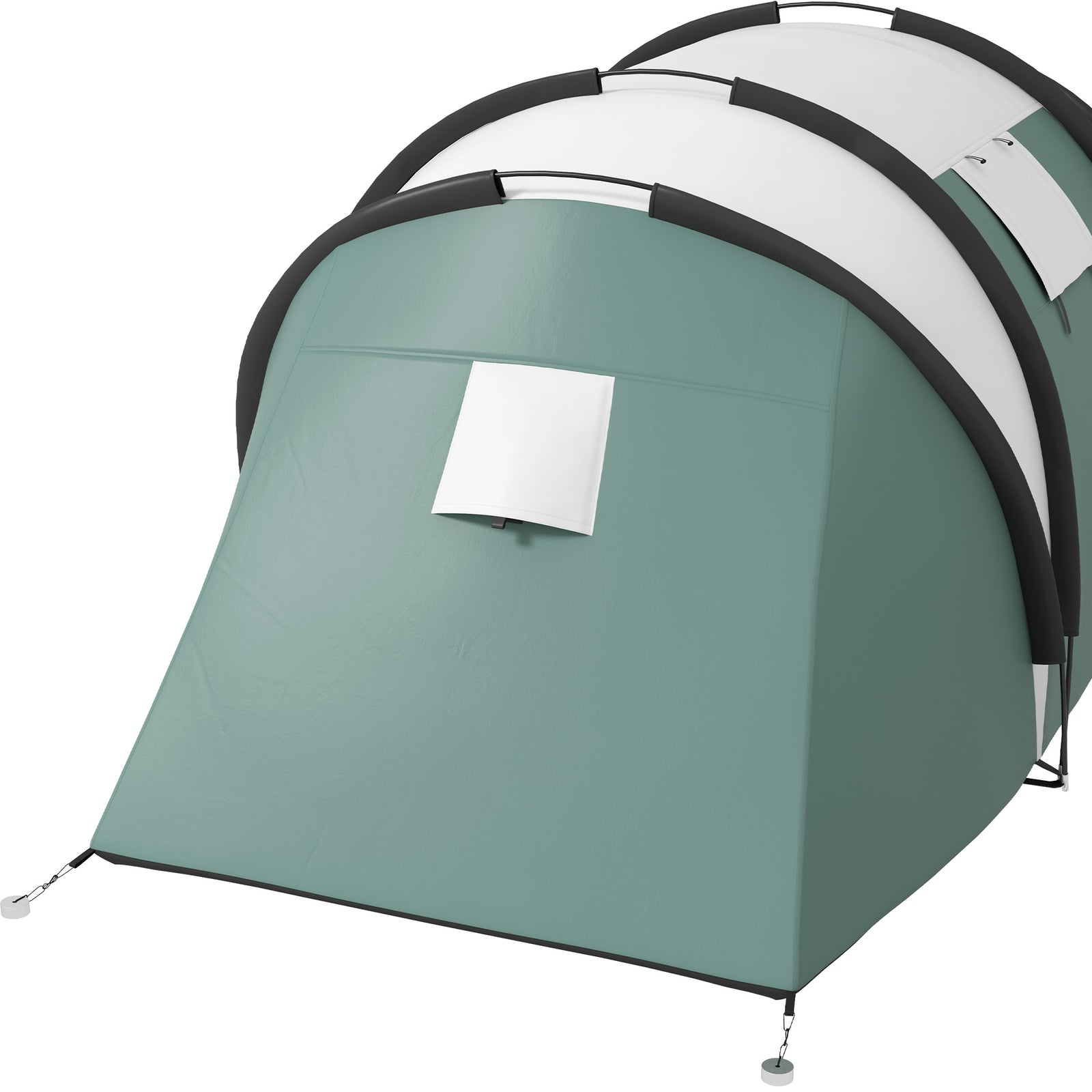 2 Bedroom Camping Tent With Living Area, 3000mm Waterproof | Green