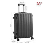 Hardshell Spinner Wheel Luggage Travel Suitcase | Black