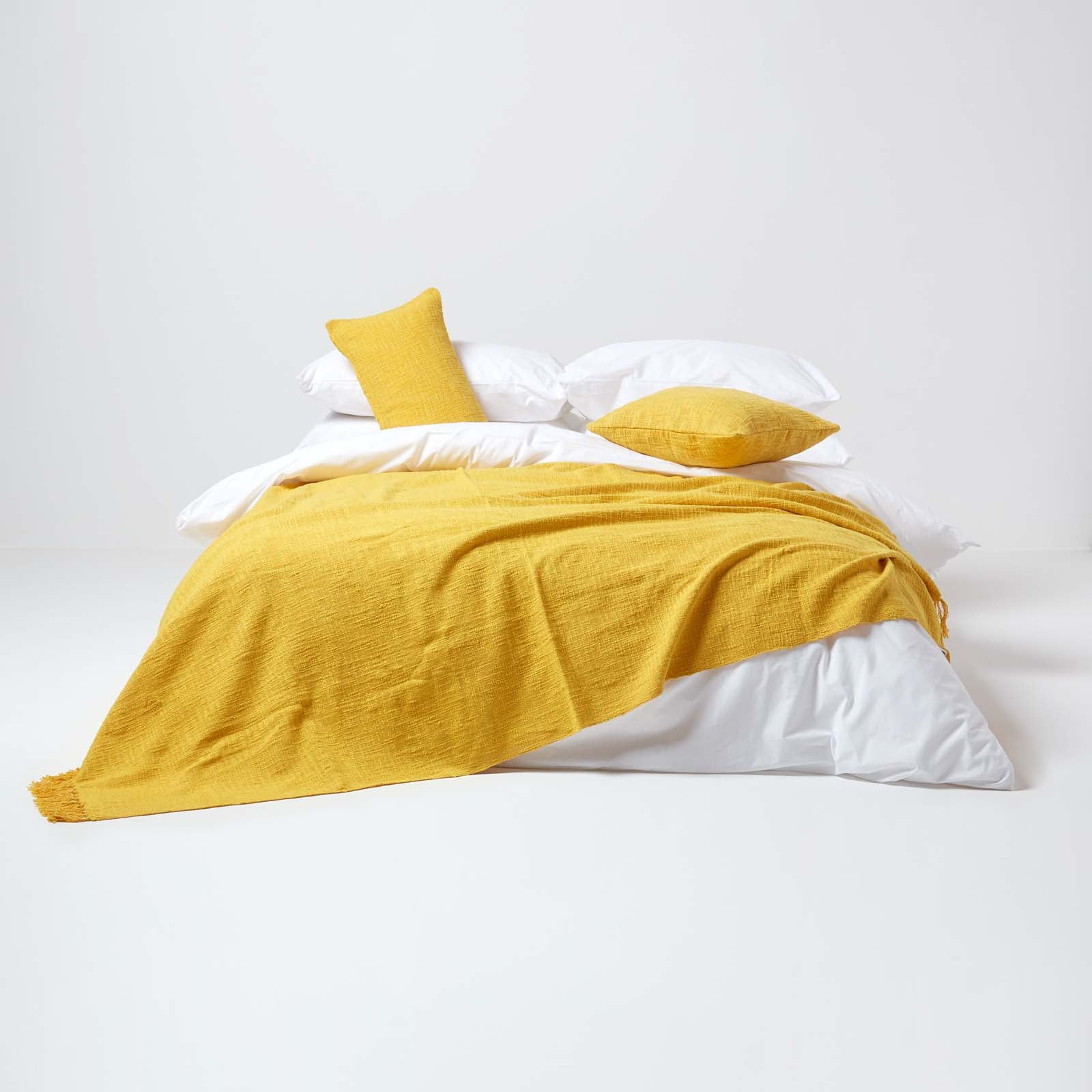 Nirvana Cotton Cushion Cover | 60cm x 60cm | Yellow