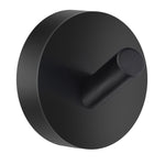 Towel Hooks Wall Mounted Storage Non-rust Brass Core | Single | Black