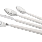 Cutlery Sets Stainless Steel White Abs Handle 16 Piece Set | One Size | White
