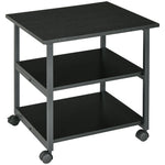 Mobile Printer Stand With Storage Printer Table Home Office | One Size | Black