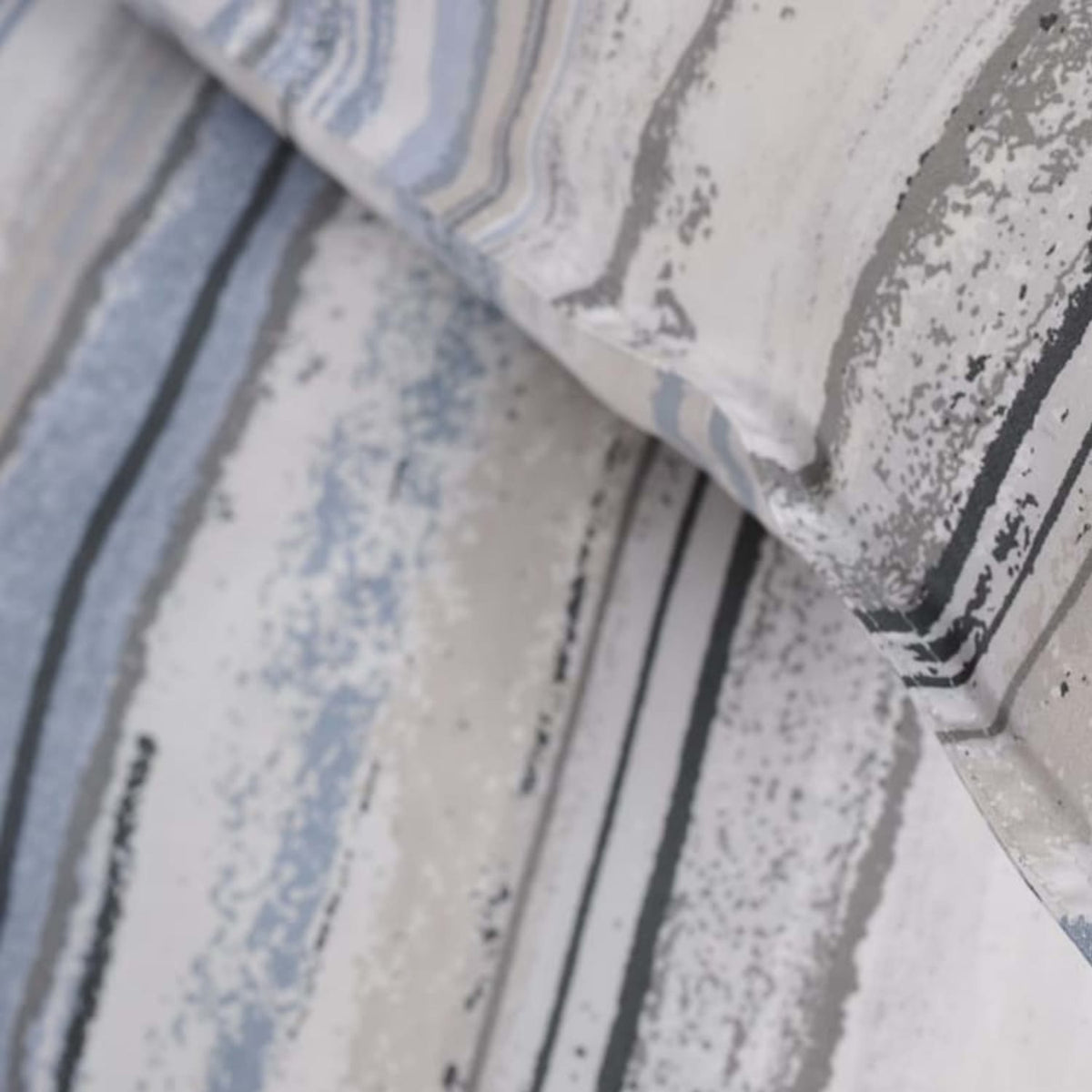 Blue Chalkie Cotton Printed Duvet Cover Set | Super King | Blue
