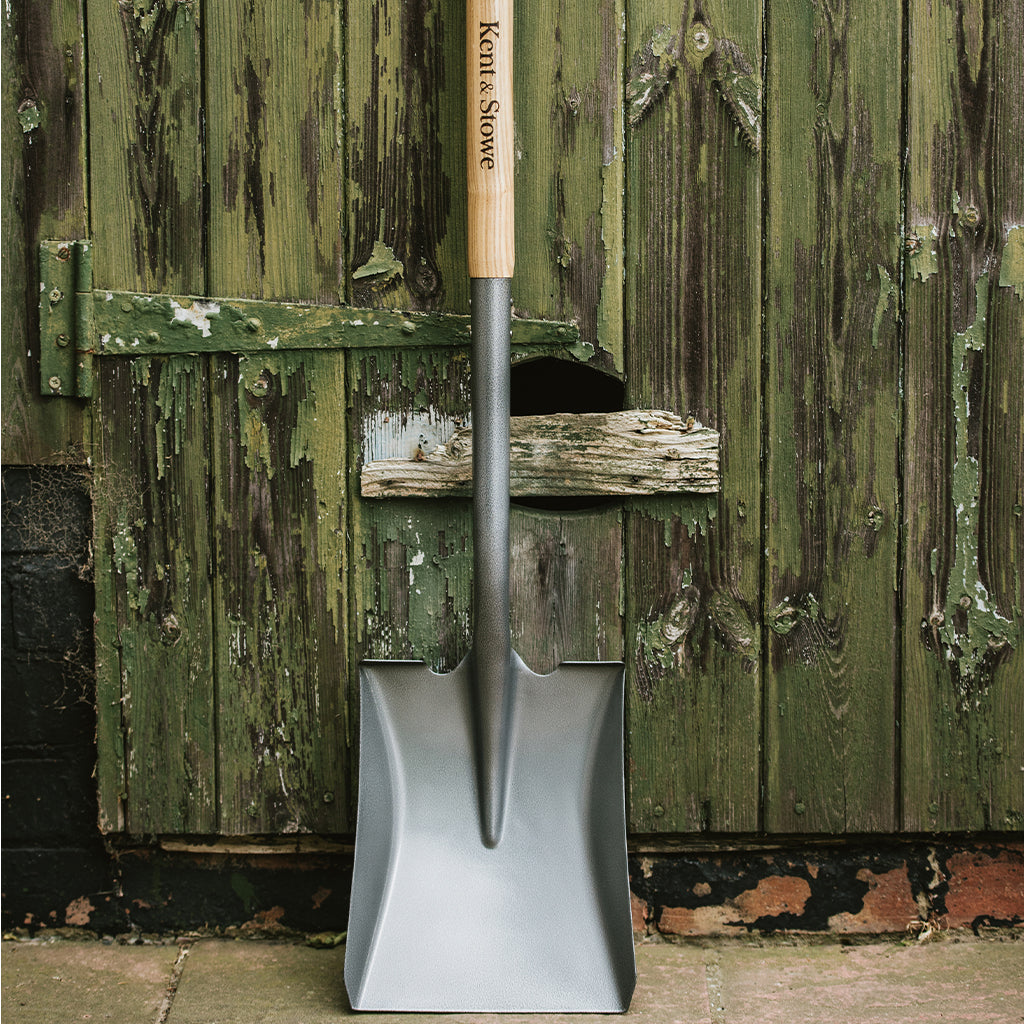 Carbon Steel Square Mouth Shovel Ash Handle | Medium/Large