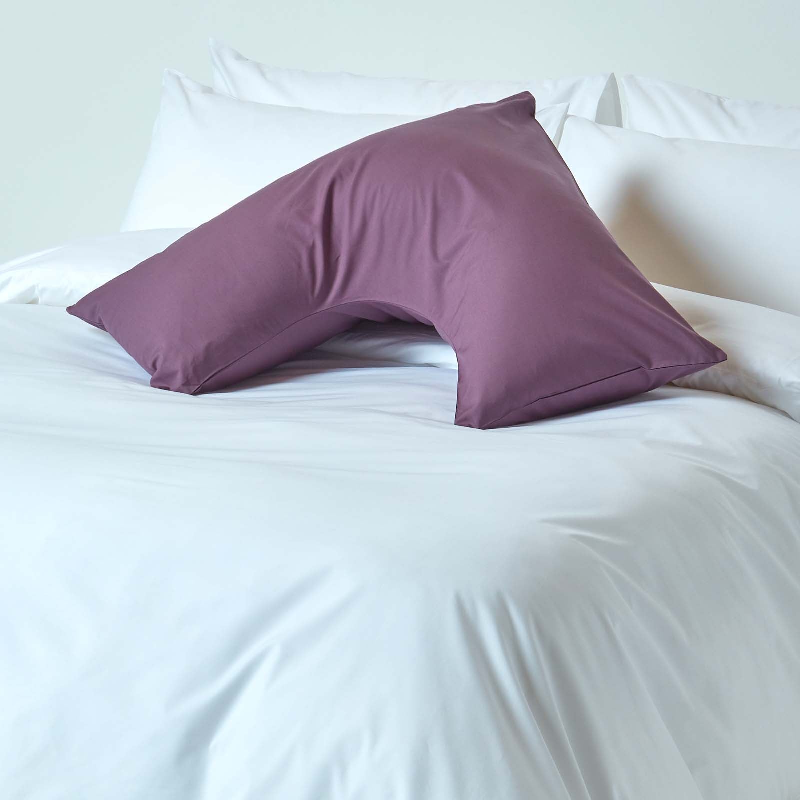 Egyptian Cotton V Shaped Pillowcase 200 Tc | V Shape | Grape