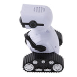 White Sqn-08 Remote Control Robot Toy With Led Lights And Interactive Features For Children