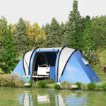 2 Bedroom Camping Tent With Living Area, 3000mm Waterproof | Blue