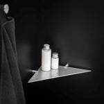 Corner Bathroom Shelf, Organizer, 32cm, Matt Steel, Logic Collection