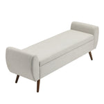 Breeins Linen Upholstered Storage Bench