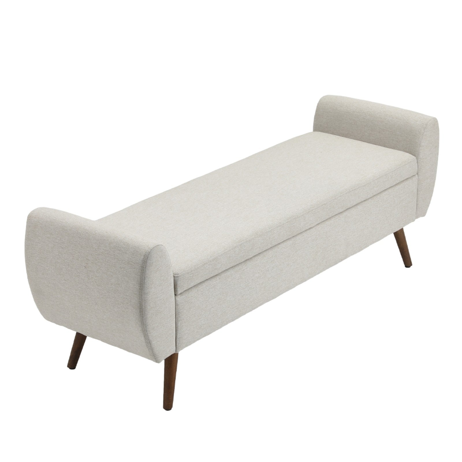 Breeins Linen Upholstered Storage Bench
