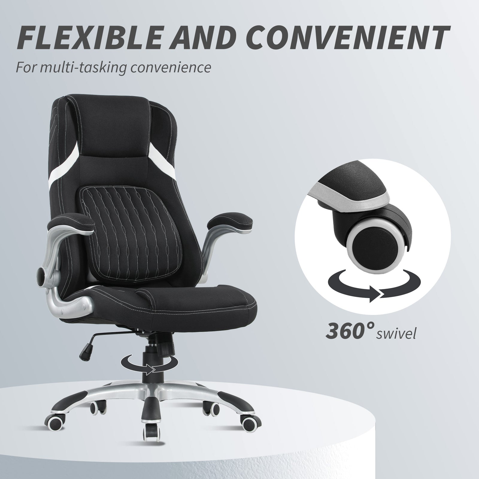Desk Chair With Tilt Function | Black