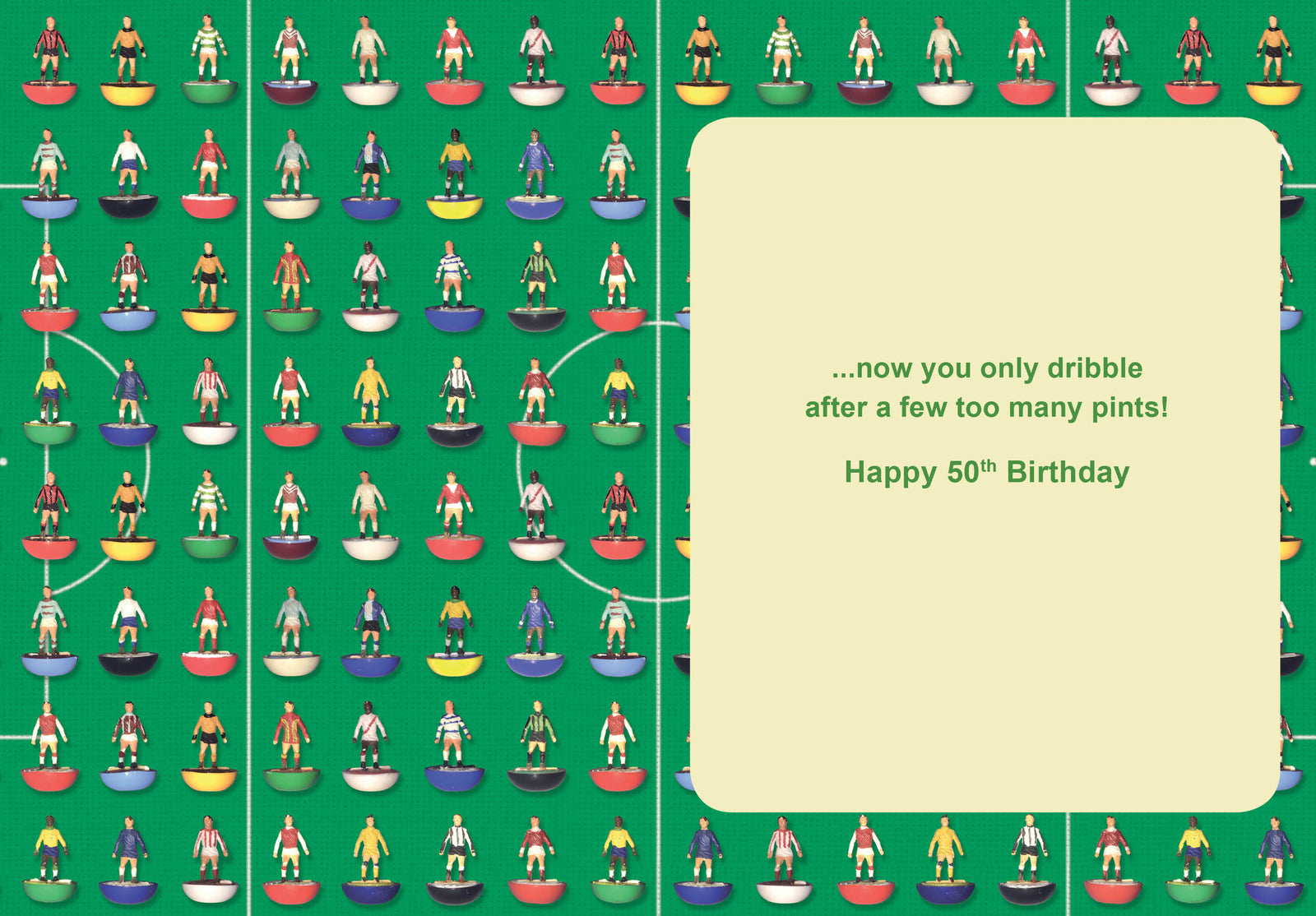 Subbuteo Subbuteo Age 50 Birthday Card Official Product