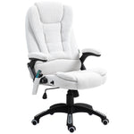 Reclining Chair W/ Heating Massage | White