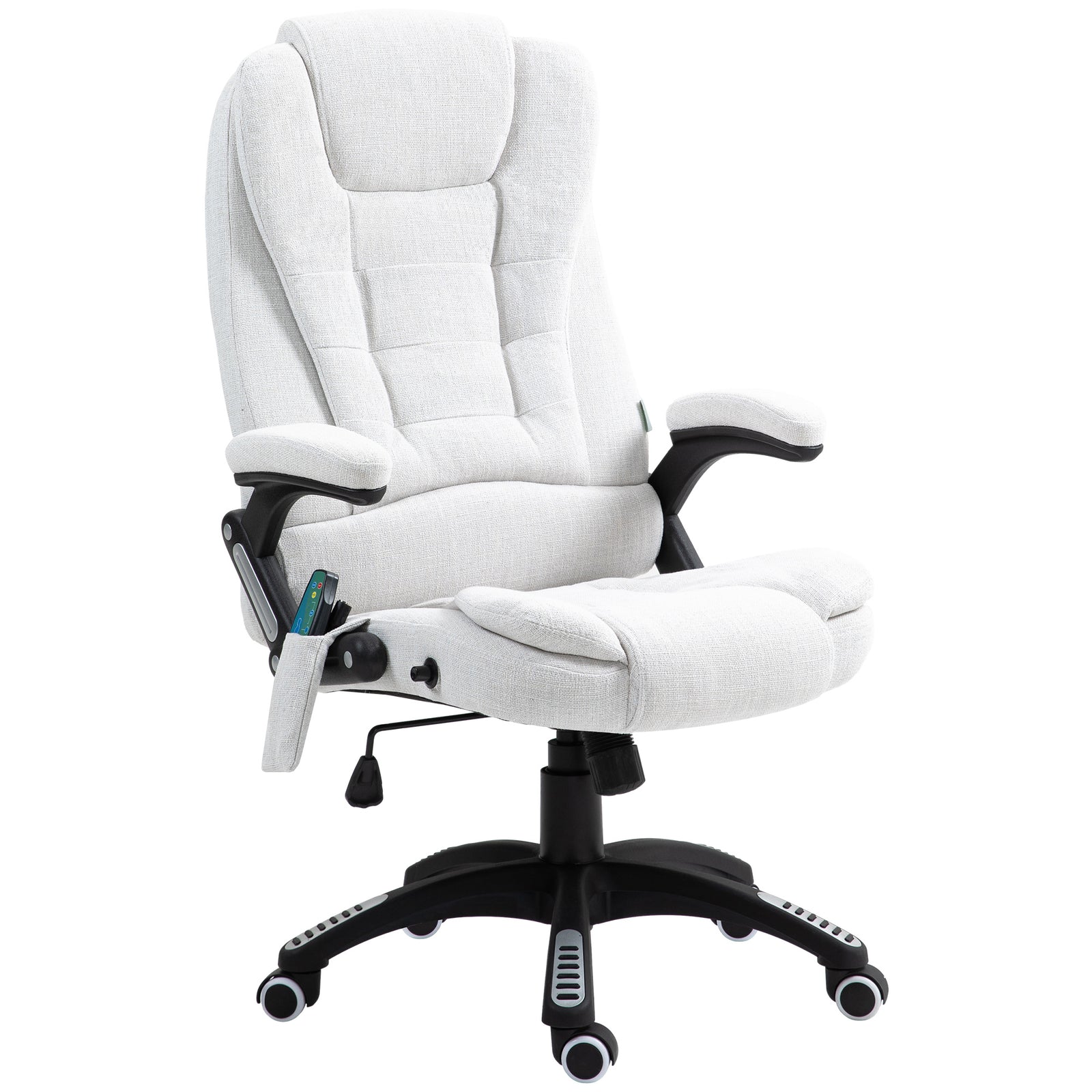 Reclining Chair W/ Heating Massage | White