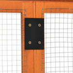 Pawhut Chicken Run, Wooden Chicken Coop W/ Combinable Design | Orange