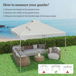 Gazebo Roof Replacement Uv50+ Waterproof 3x3(m) | White