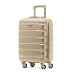 55x35x20cm Cabin Carry On Suitcase Hard Shell Overhead Luggage 100+ Airlines Approved | Cabin | Champagne