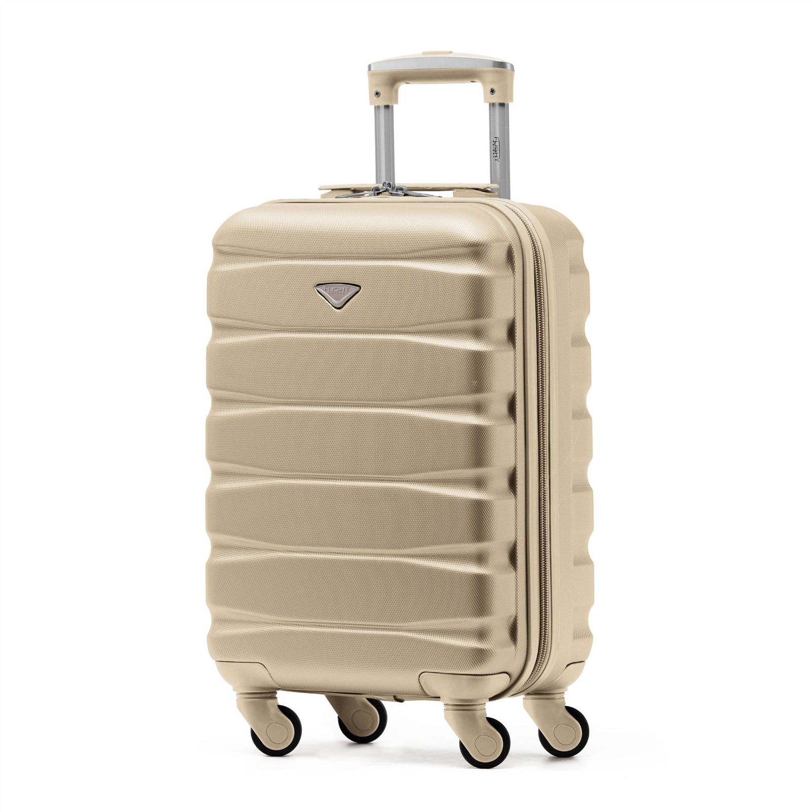 55x35x20cm Cabin Carry On Suitcase Hard Shell Overhead Luggage 100+ Airlines Approved | Cabin | Champagne