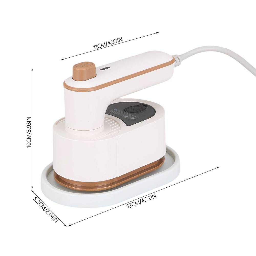 Beige Foldable Handheld Garment Steamer – 40w Quick-heat 0.8l Steam Iron For Home Use