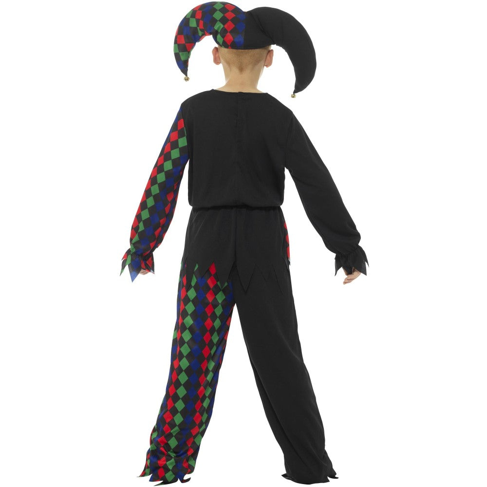 Skeleton Jester Costume, Multi-coloured | Age 13-14
