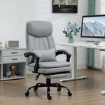 Microfibre Massage Chair Lumbar Grey