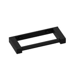 Toilet Roll Holder, Black Matt, Wall-mounted, 7,5 Cm. Collection Metric