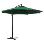 3m Garden Parasol W/ Crank & Base | Green