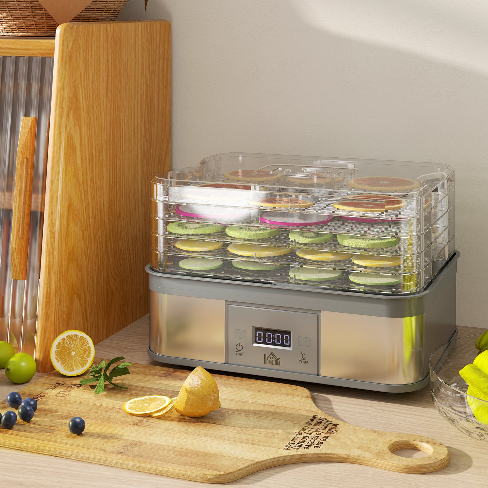 5 Tier Food Dehydrator 245w For Drying Fruit Meat Vegetable | One Size