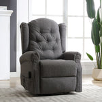 Crawley Electric Riser Recliner With Massage And Heat | Dark Grey