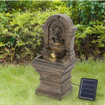 Regal Solar Stone Fountain - Outdoor Garden Water Feature Decor