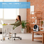 Desk Fan - Ultra Quiet Air Cooling & Circulator Table Fan - Small Cooling Fan With 8 Speeds And 4 Different Mode Settings - 90° Variable Tilt Mini Fan Suitable For Desktop Office Home Bedroom