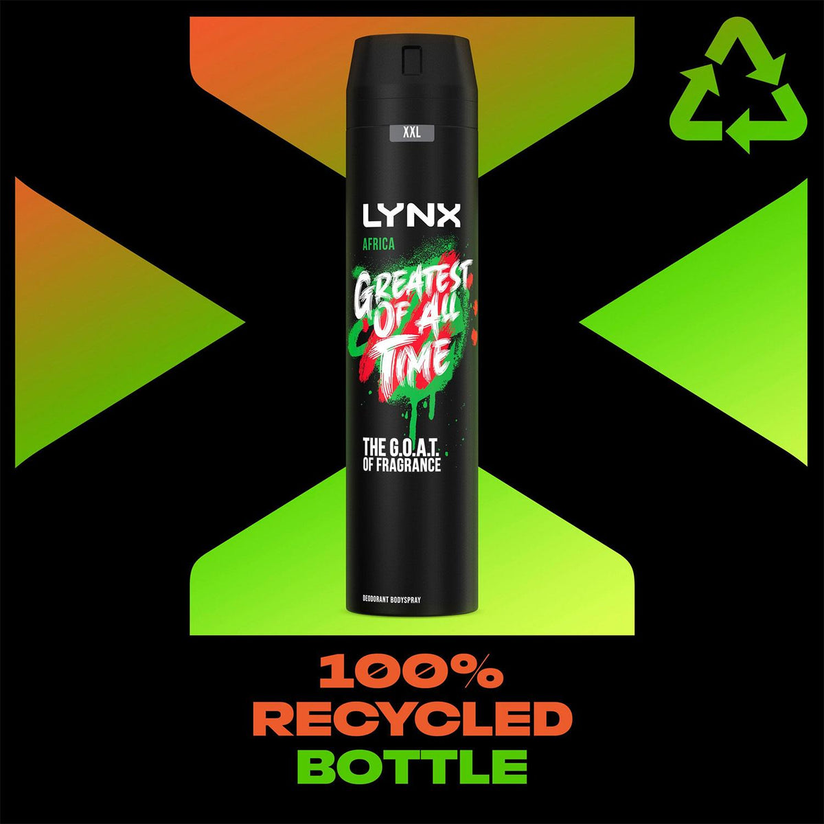 Xxl Deodorant Bodyspray Africa 48h The G.o.a.t. Of Fragrance 250ml, 24 Pack | Set of 24