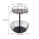 2-tier Multifunction Rotation Countertop Organizer Storage Rack