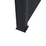 Retractable Side Awning, Garden Divider | Medium | Black
