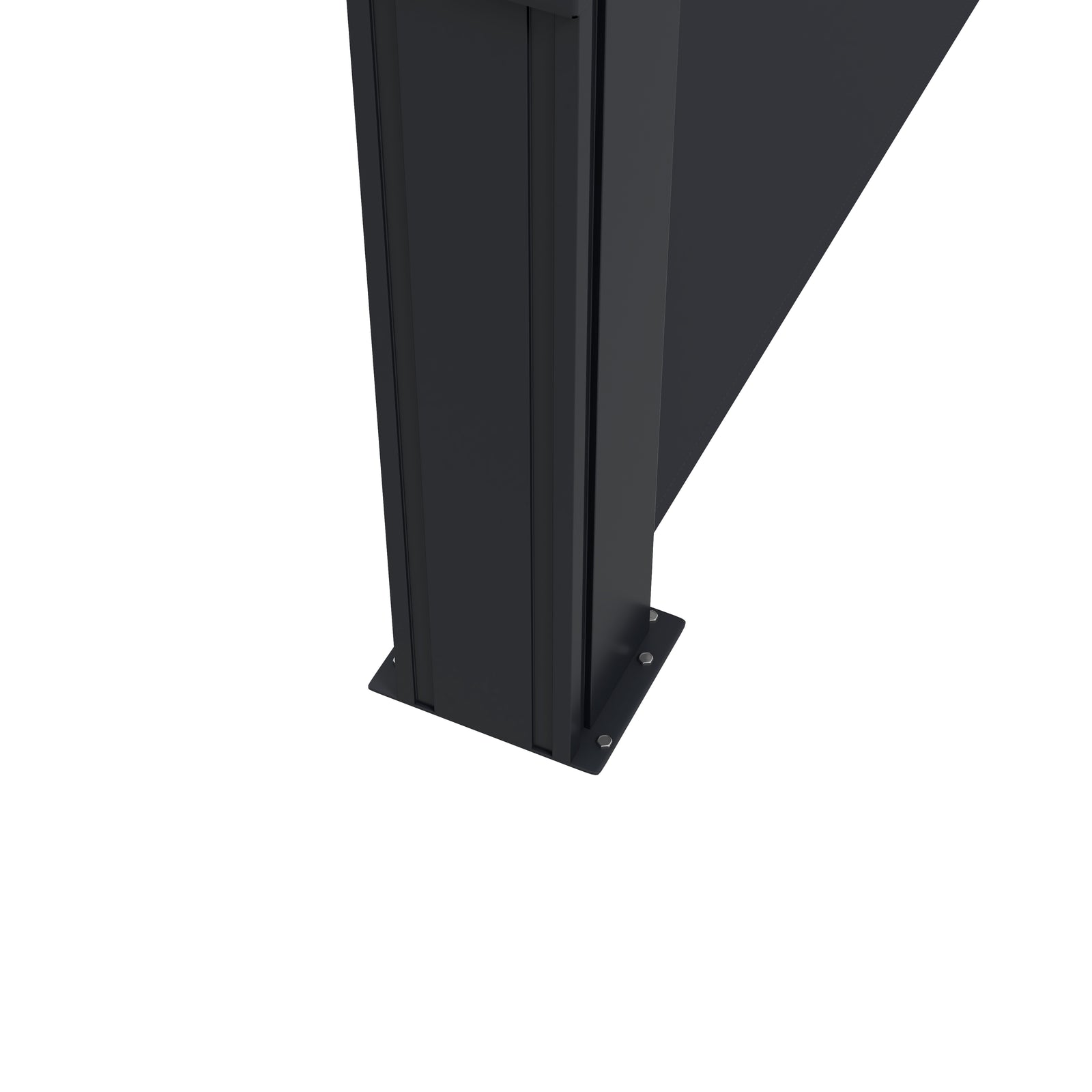 Retractable Side Awning, Garden Divider | Large | Black