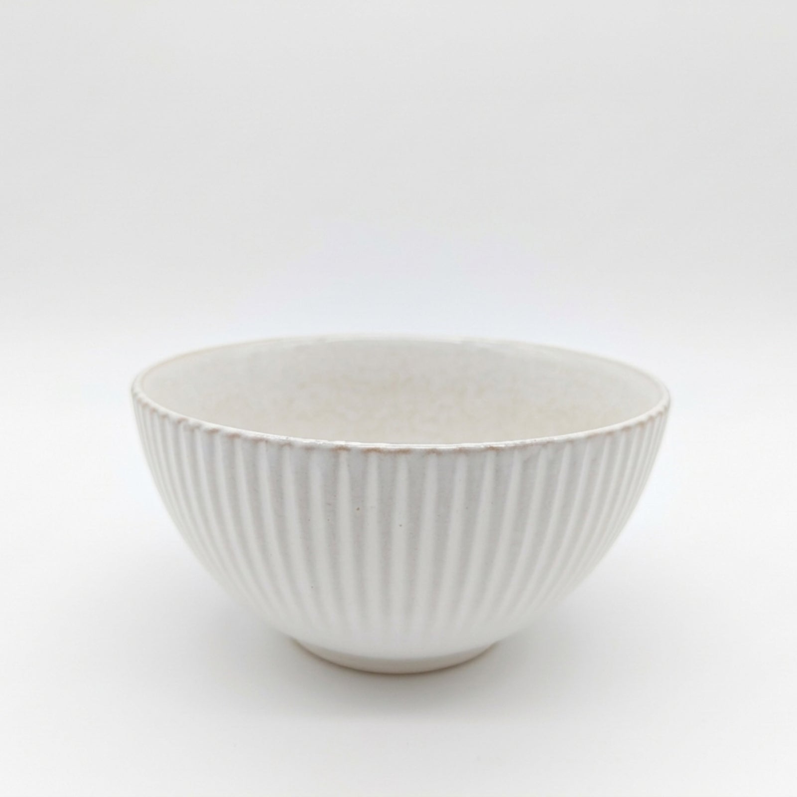 Reactive Cream Glaze Dinnerware Cereal Bowl Set 15cm | Set-of-4 | Cream