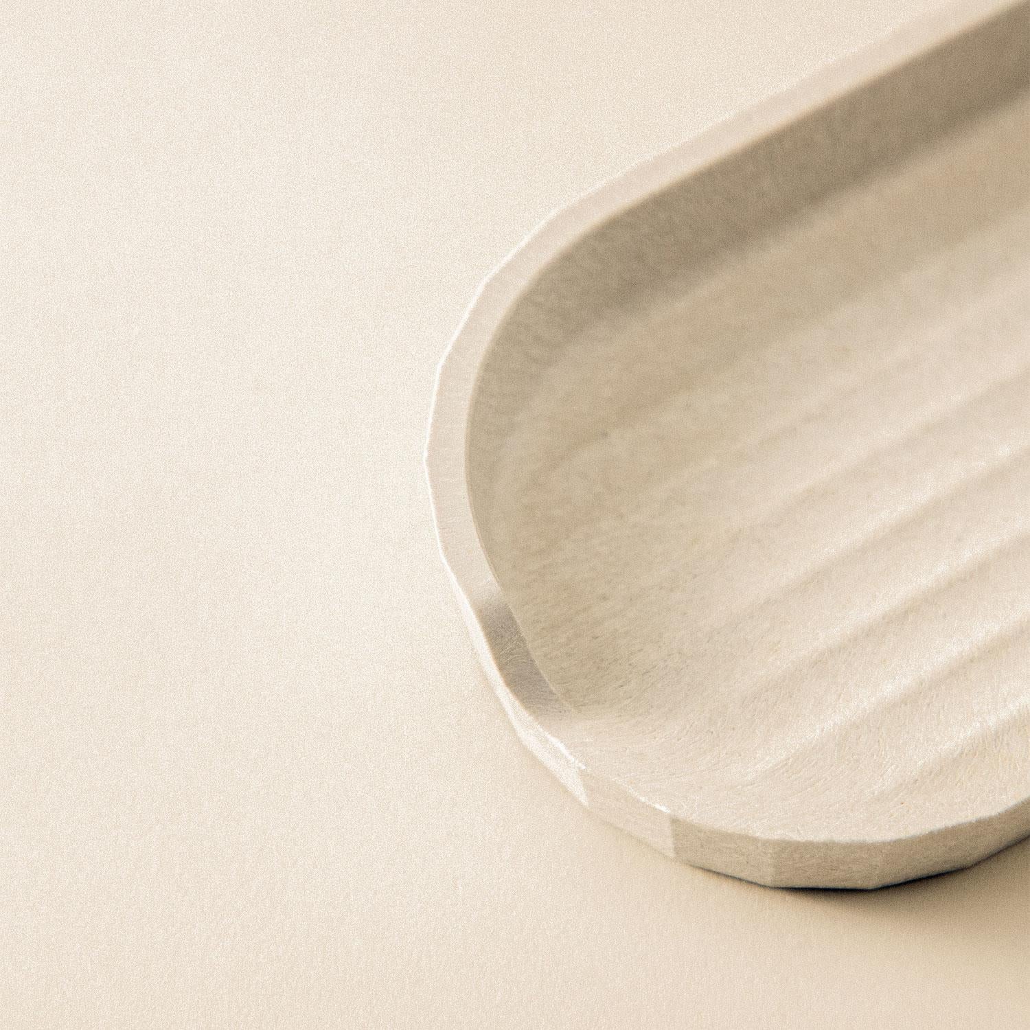 Soap Dish, Beige, Recycled Materials, Avenir Collection