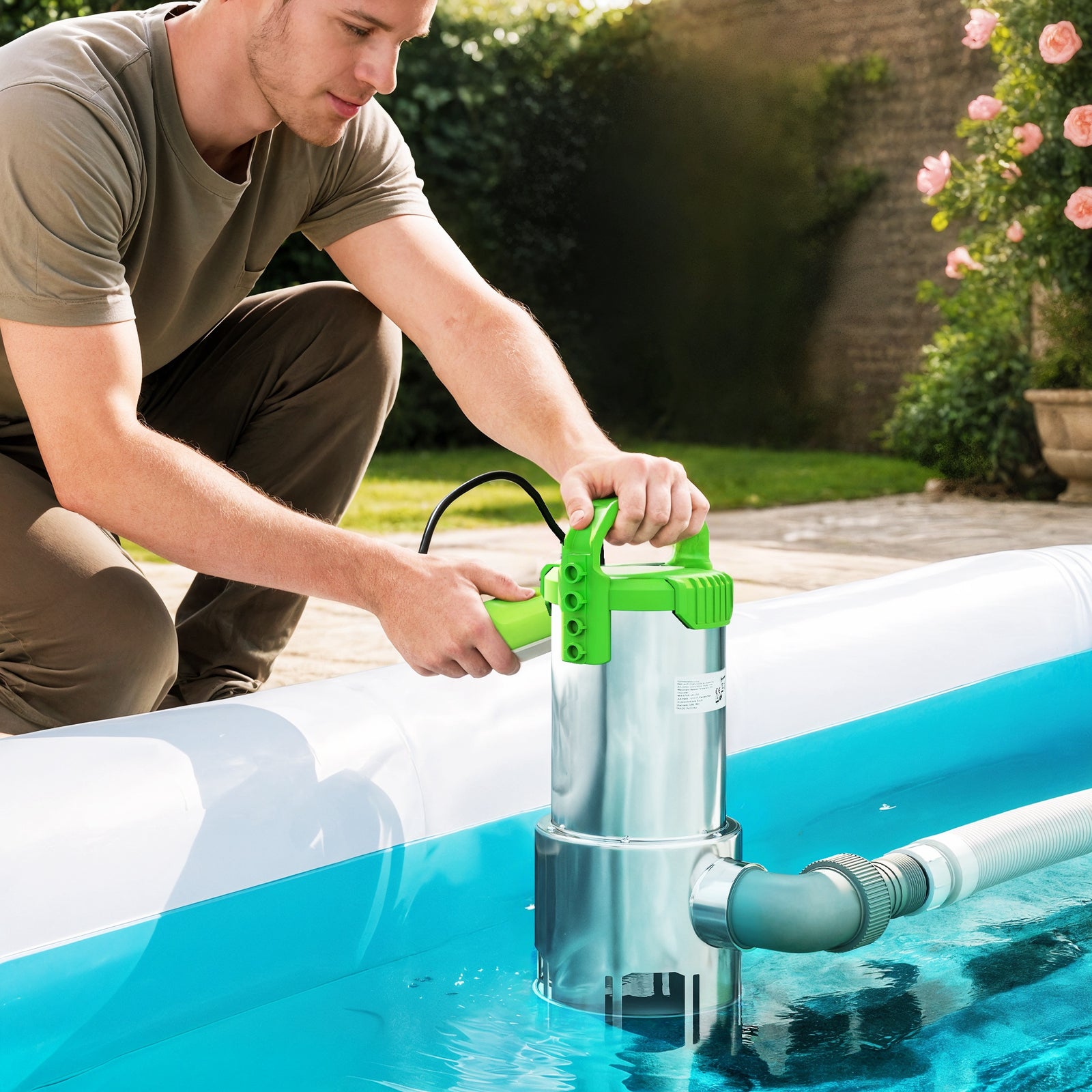 Water Pump With Float Switch, 18500l/h Electric Sump Pump