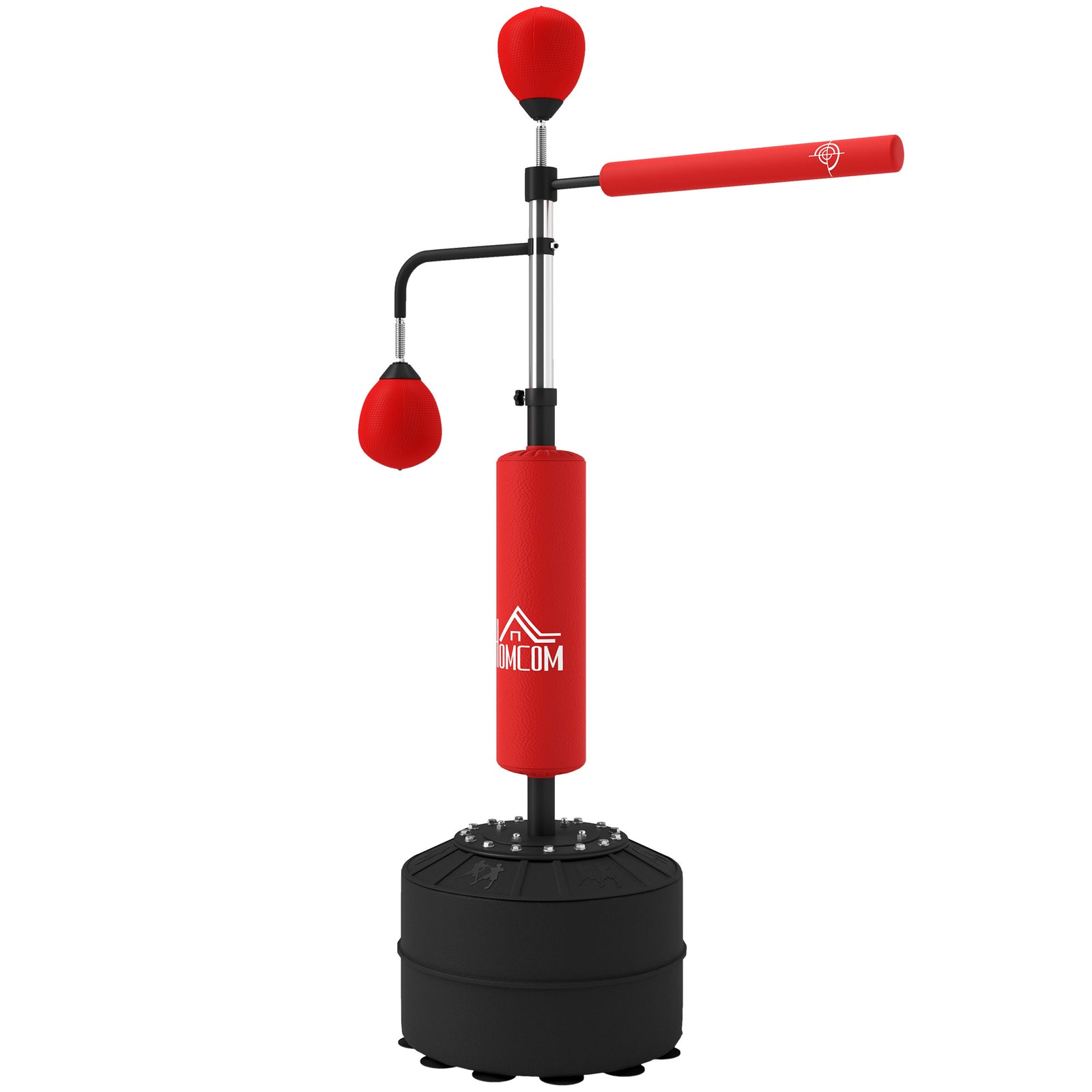 Boxing Bag Set With Adjustable Height | Red