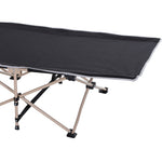 Single Person Folding Camping Cot Portable Camp Sleeping Bed | Black