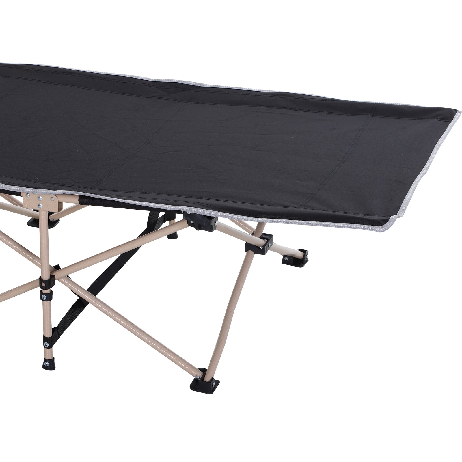 Single Person Folding Camping Cot Portable Camp Sleeping Bed | Black