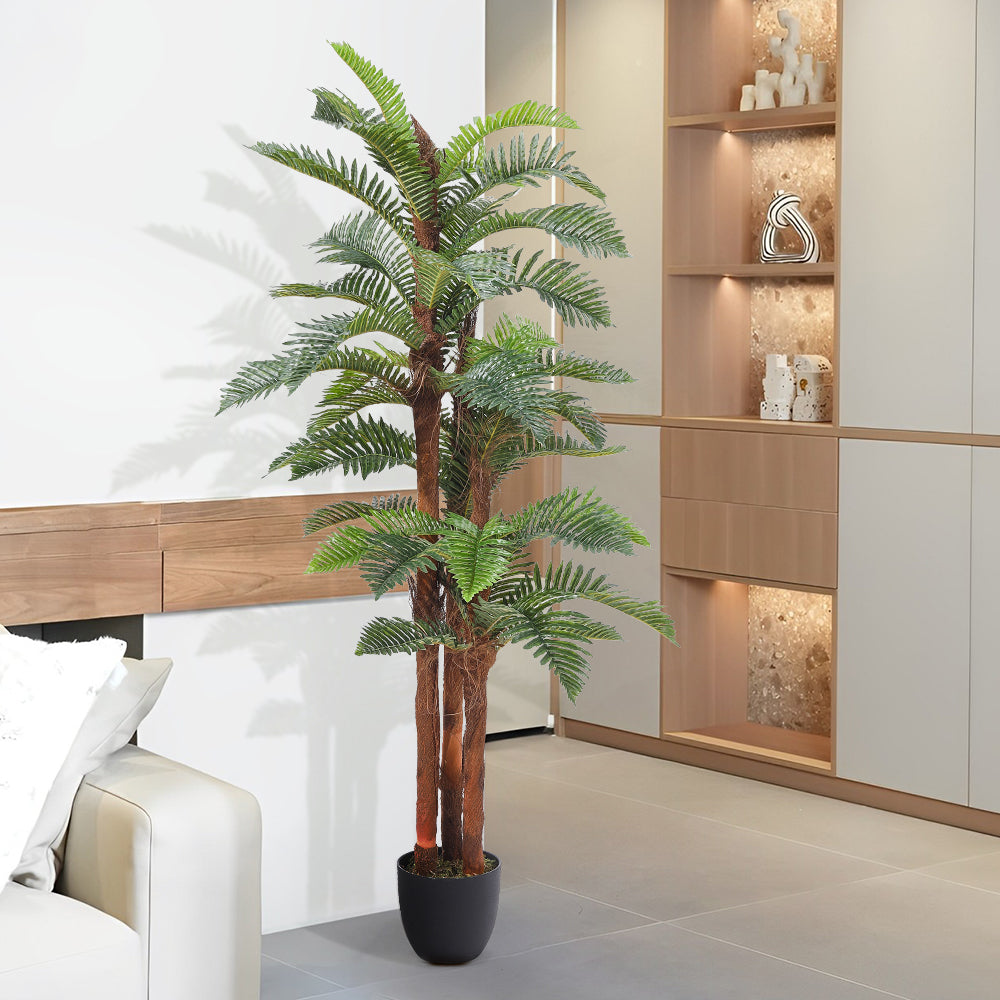 200cm Tall Artificial Fern Decorative Plant In Planter