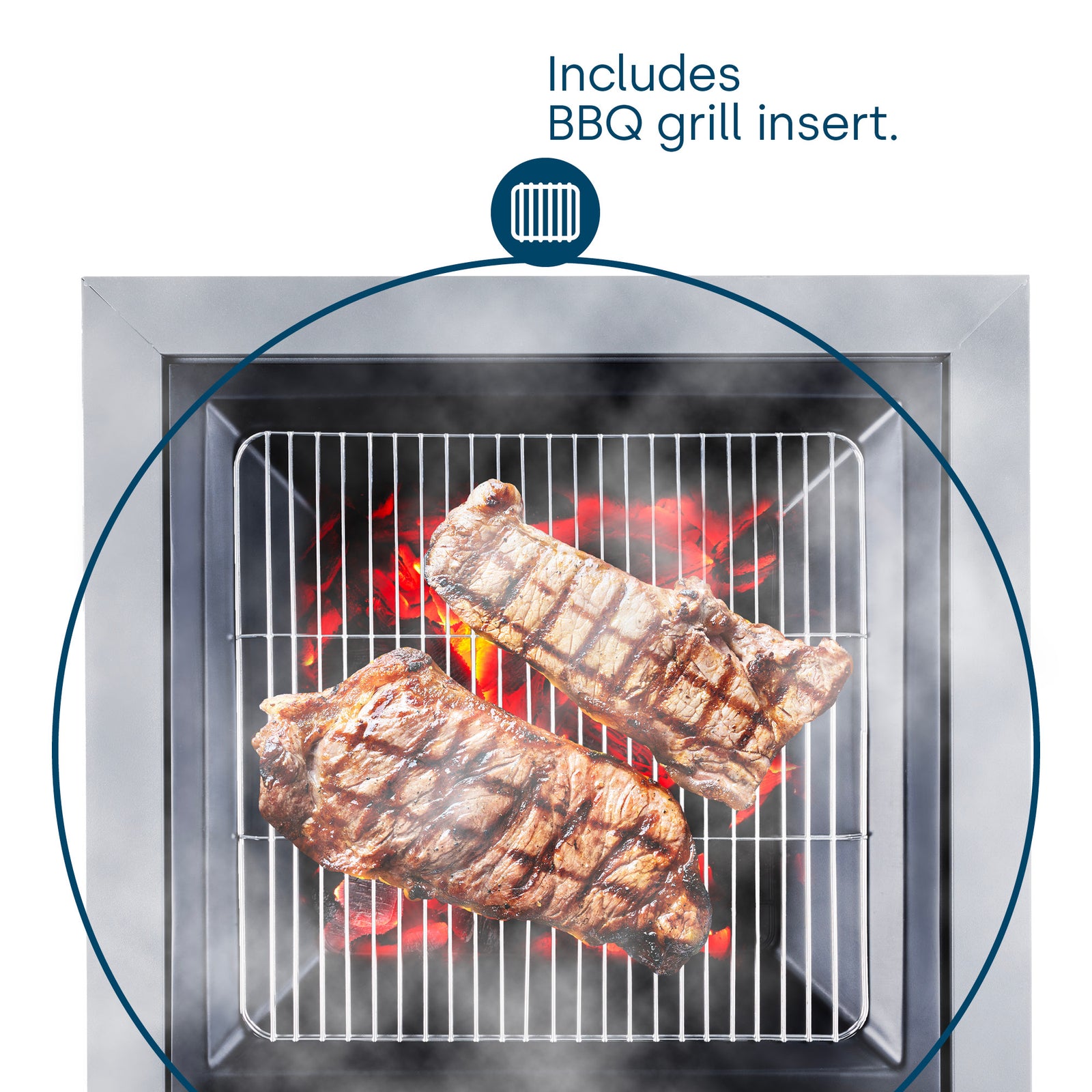 Veneziano Steel Fire Pit & Grill