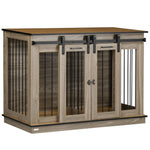 Double Dog Cage W/ Divider - Ak Color | Brown