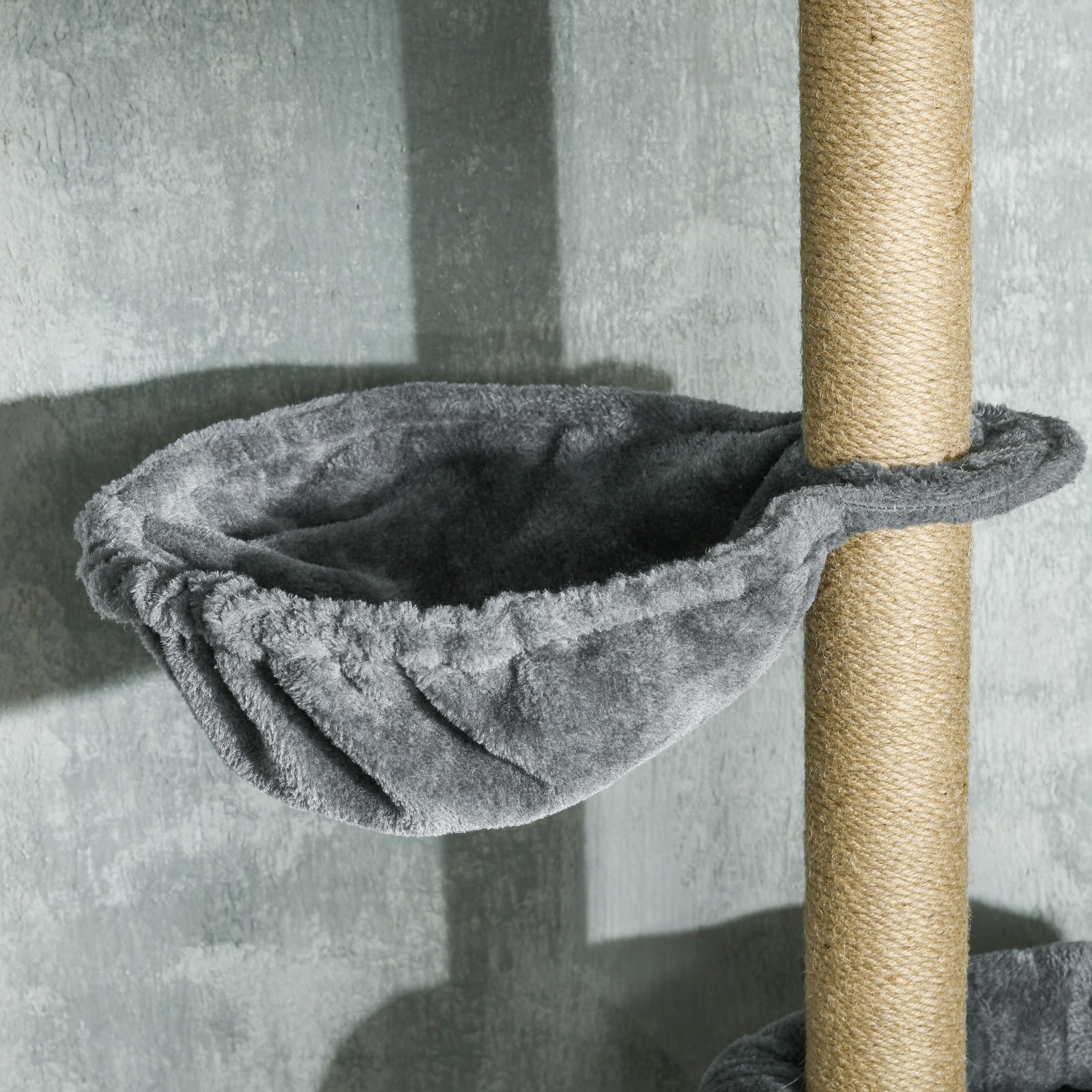 Floor To Ceiling Climbing Cat Tree Tower, 230-250cm Height, Grey