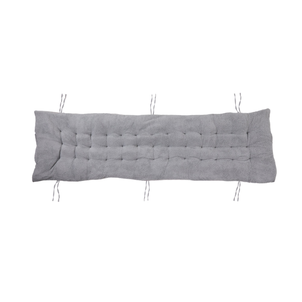 Thick Sherpa Fleece Lounger Cushion Soft Plush Recliner Chair Pad | Large | Grey