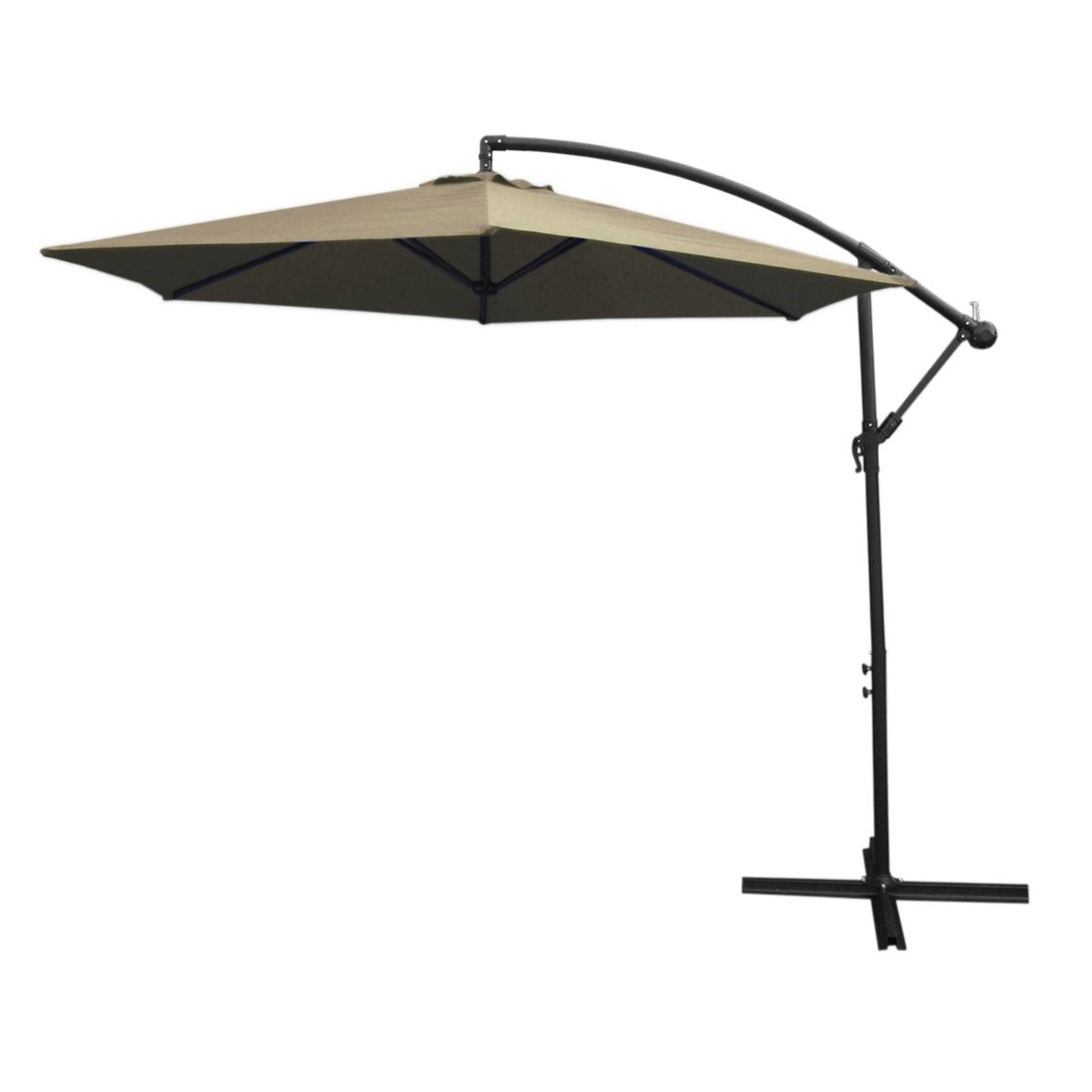 Cantilever Parasol & Square Base | Beige