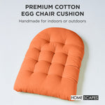 Luxury Garden Round Egg Chair Swing Cushion, 80 X 120 Cm | One Size | Orange